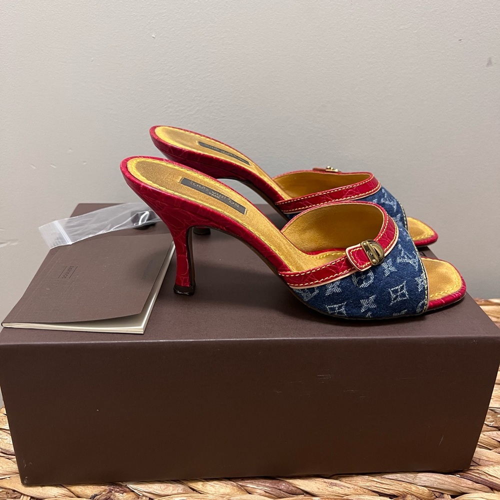 SOLD Louis Vuitton Denim Mule